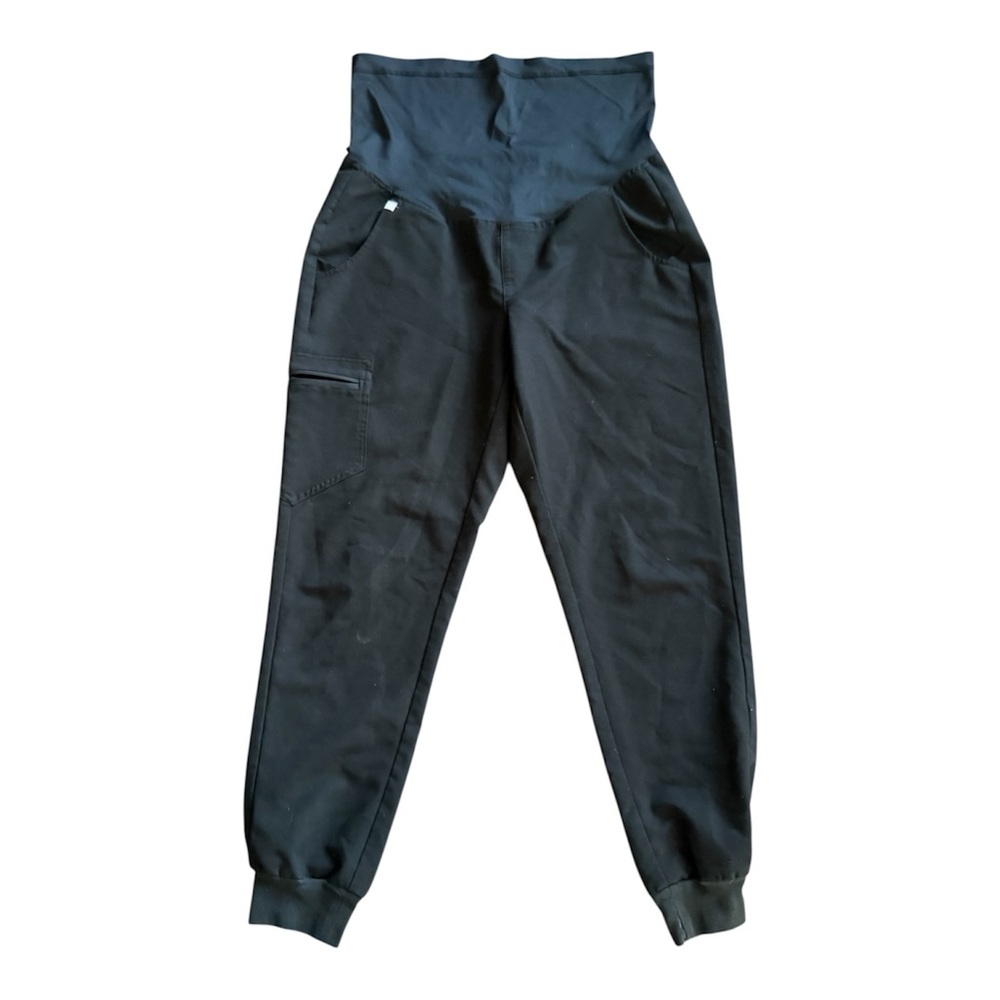FIGS Black Maternity Pants with High Waistband size M
